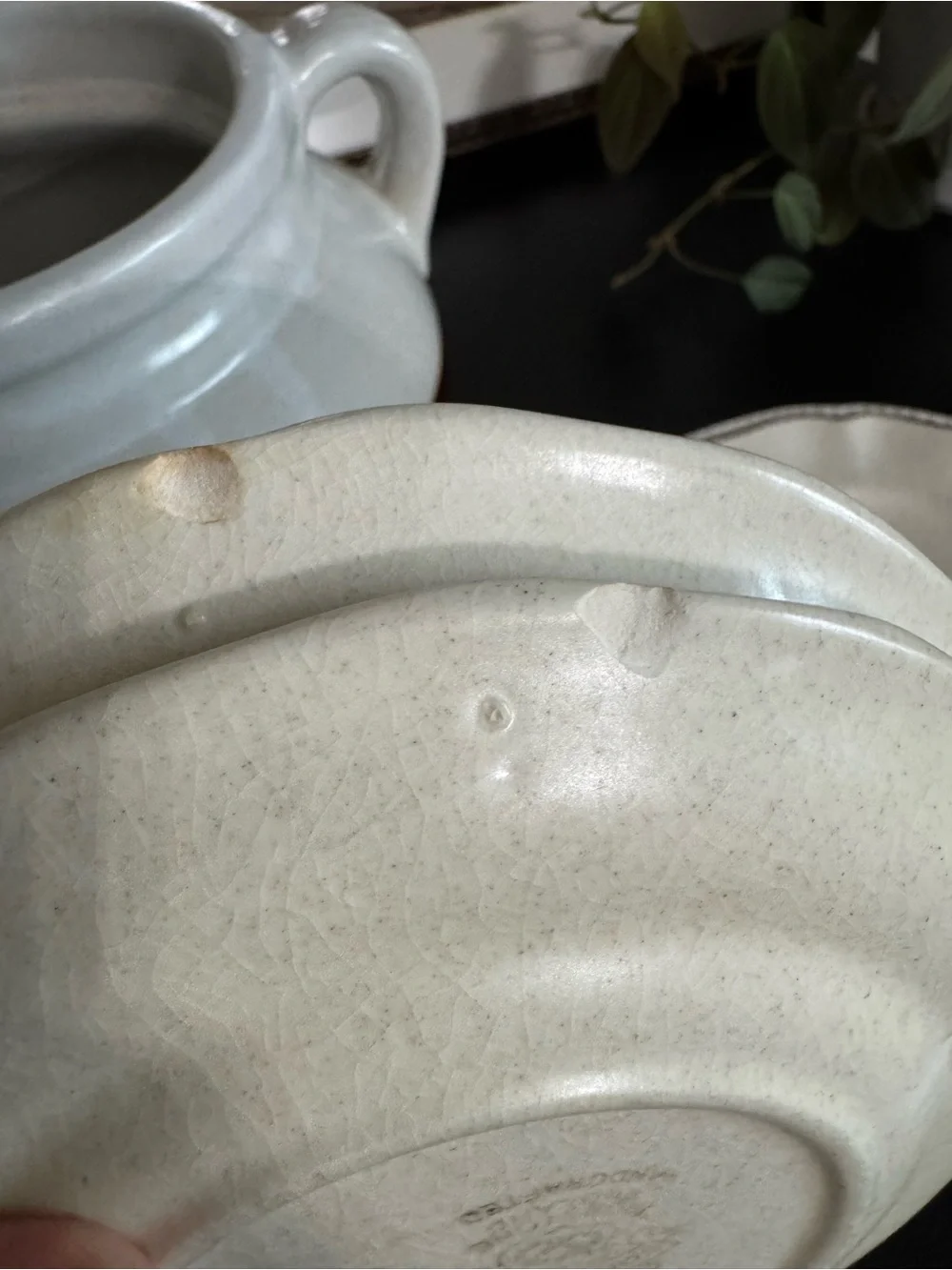 Two Tone Stoneware Crock